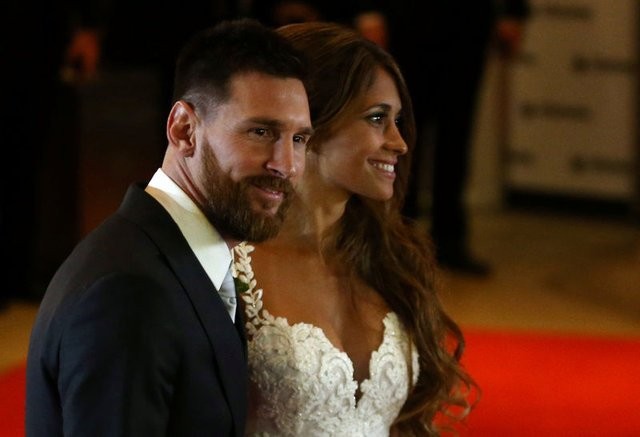 Lionel Messi ve Antonella Roccuzzo düğününden muhteşem kareler