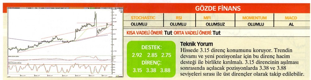 22 hisselik teknik analiz