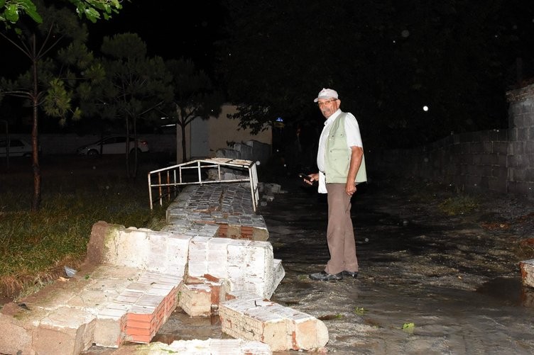 Çanakkale'de yaşanan sel felaketinin görüntüleri