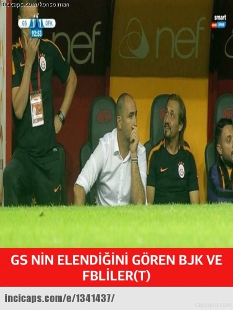 Galatasaray-Östersunds maçı sonrası Caps'ler