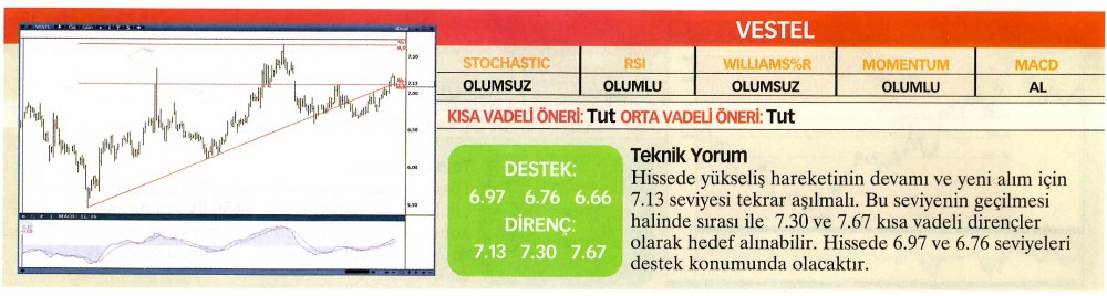 22 hisselik teknik analiz