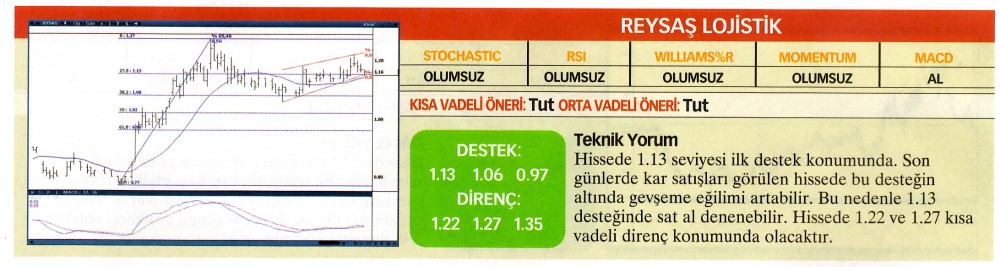 22 hisselik teknik analiz