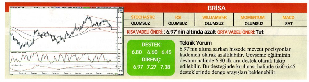 22 hisselik teknik analiz