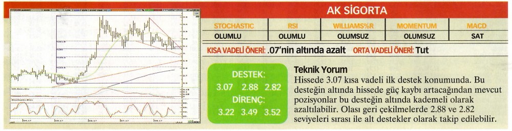 22 hisselik teknik analiz