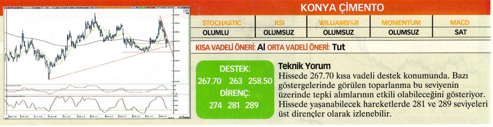 22 hisselik teknik analiz