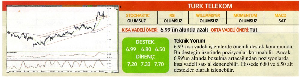 22 hisselik teknik analiz