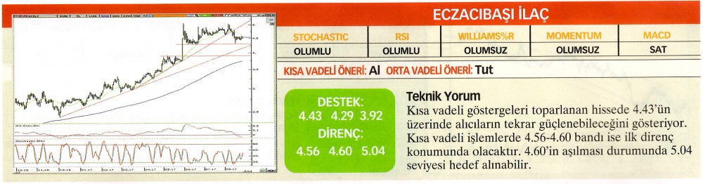 22 hisselik teknik analiz