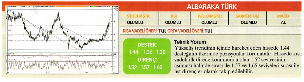 22 hisselik teknik analiz