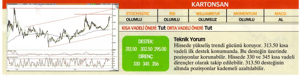 22 hisselik teknik analiz