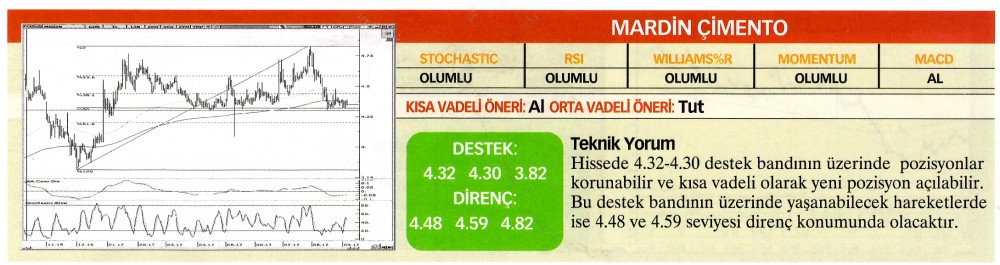 22 hisselik teknik analiz