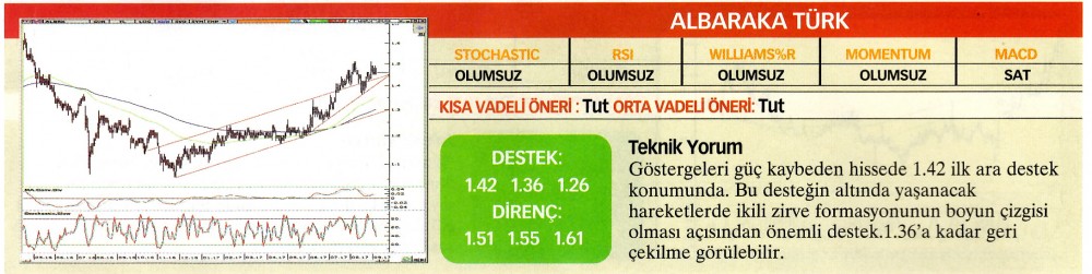 22 hisselik teknik analiz