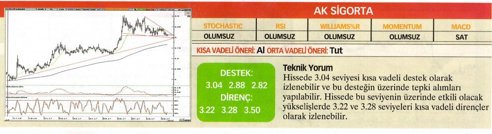 22 hisselik teknik analiz