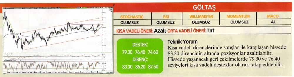 22 hisselik teknik analiz