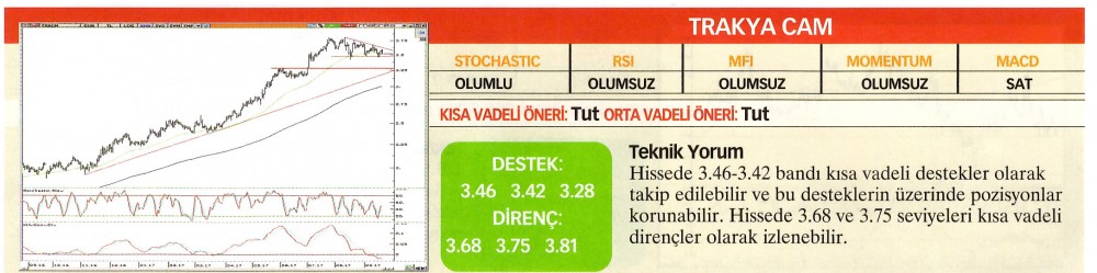 22 hisselik teknik analiz