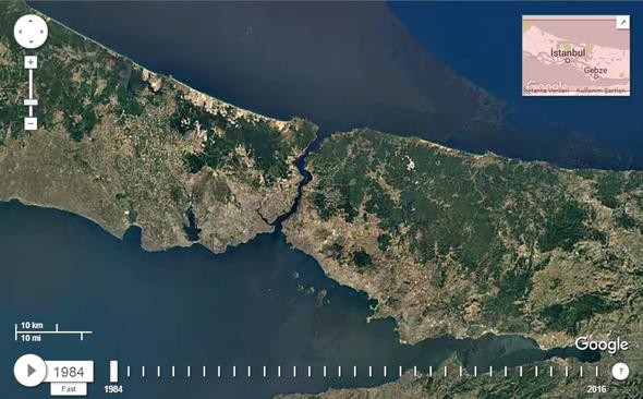 NASA İstanbul'u görüntüledi, tüm dünyayla paylaştı!