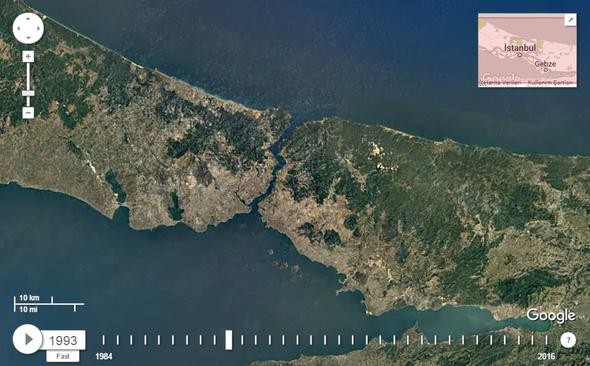 NASA İstanbul'u görüntüledi, tüm dünyayla paylaştı!