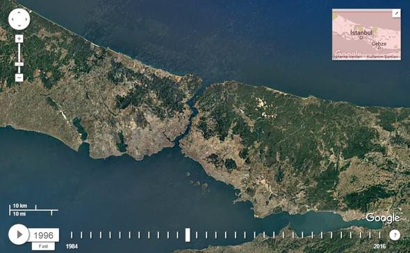 NASA İstanbul'u görüntüledi, tüm dünyayla paylaştı!