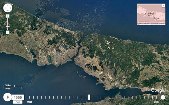 NASA İstanbul'u görüntüledi, tüm dünyayla paylaştı!