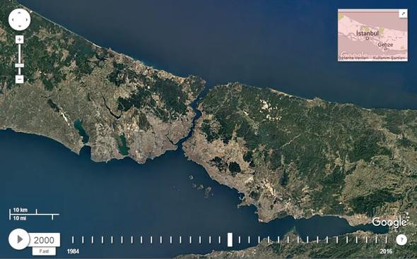 NASA İstanbul'u görüntüledi, tüm dünyayla paylaştı!