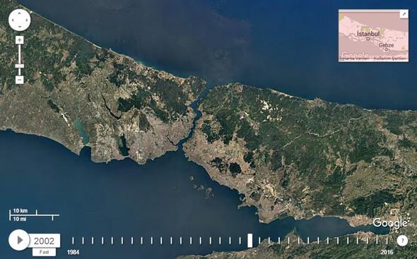 NASA İstanbul'u görüntüledi, tüm dünyayla paylaştı!