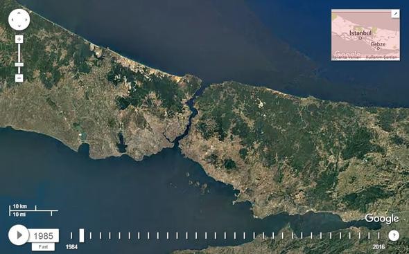 NASA İstanbul'u görüntüledi, tüm dünyayla paylaştı!