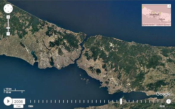 NASA İstanbul'u görüntüledi, tüm dünyayla paylaştı!