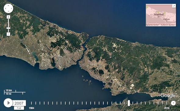 NASA İstanbul'u görüntüledi, tüm dünyayla paylaştı!