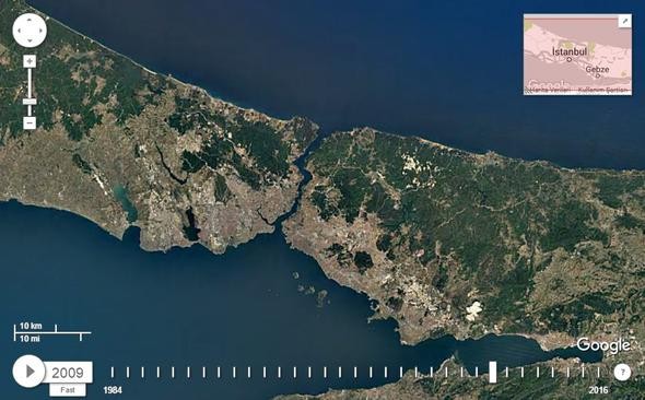 NASA İstanbul'u görüntüledi, tüm dünyayla paylaştı!