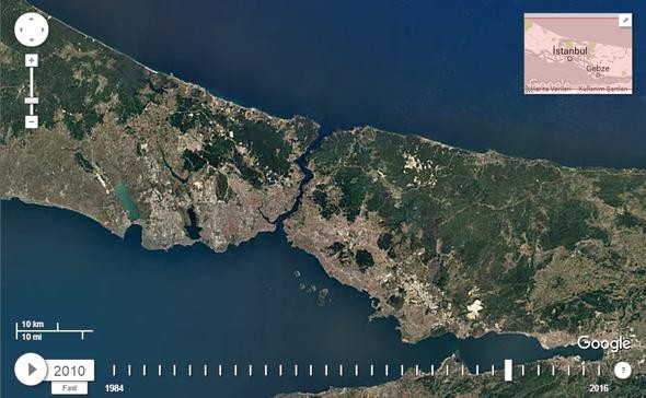 NASA İstanbul'u görüntüledi, tüm dünyayla paylaştı!