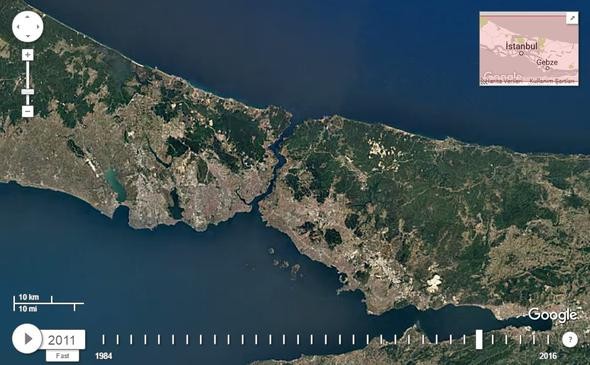 NASA İstanbul'u görüntüledi, tüm dünyayla paylaştı!