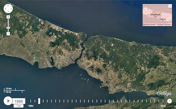 NASA İstanbul'u görüntüledi, tüm dünyayla paylaştı!