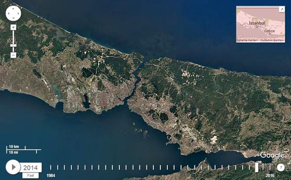 NASA İstanbul'u görüntüledi, tüm dünyayla paylaştı!