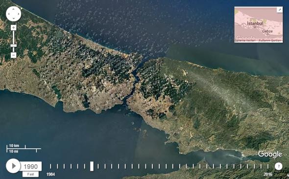 NASA İstanbul'u görüntüledi, tüm dünyayla paylaştı!