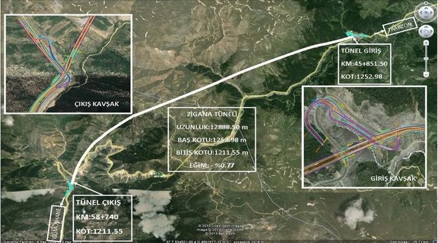 Yeni Zigana tünelinde 7 bin 700 metre kazıldı