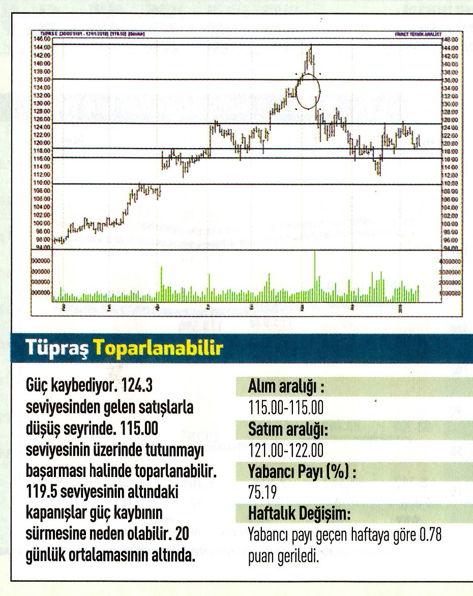 17 hisselik teknik analiz