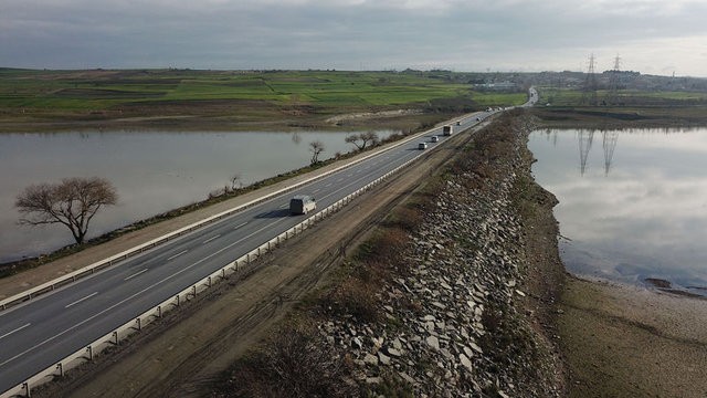 Kanal İstanbul güzergahı havadan görüntülendi