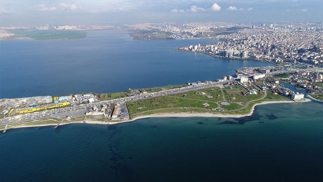 Kanal İstanbul güzergahı havadan görüntülendi