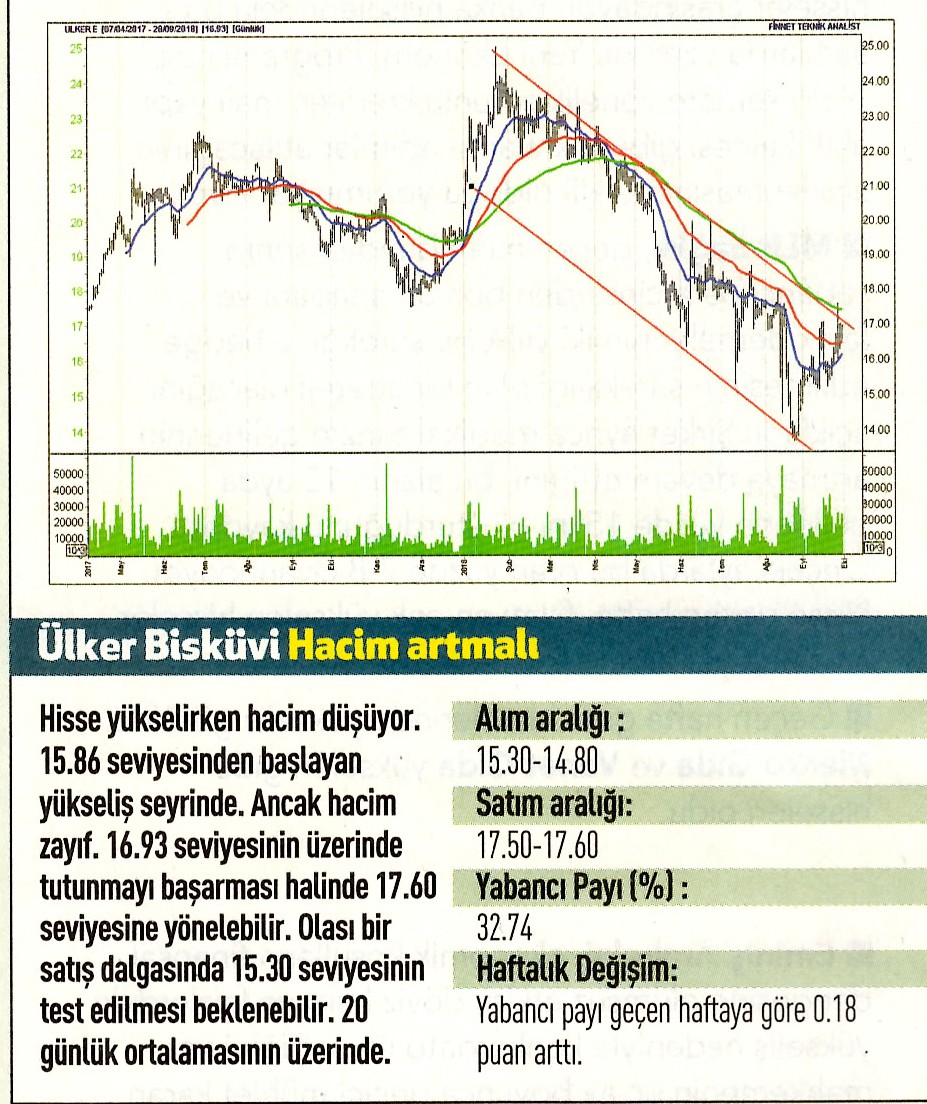 17 hisselik teknik analiz