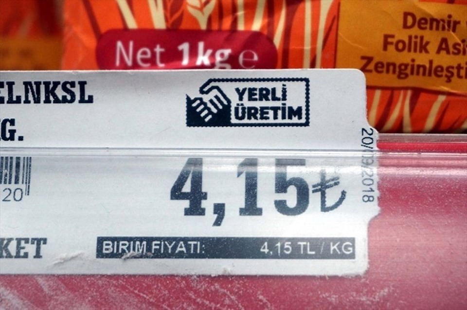 Yerli Üretim logosu etiketlerdeki yerini almaya başladı