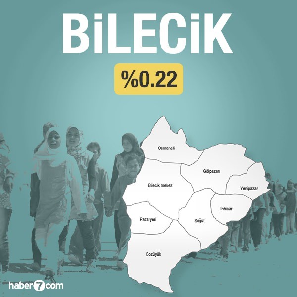 Suriyeliler hangi ilin yüzde kaçını oluşturuyor?