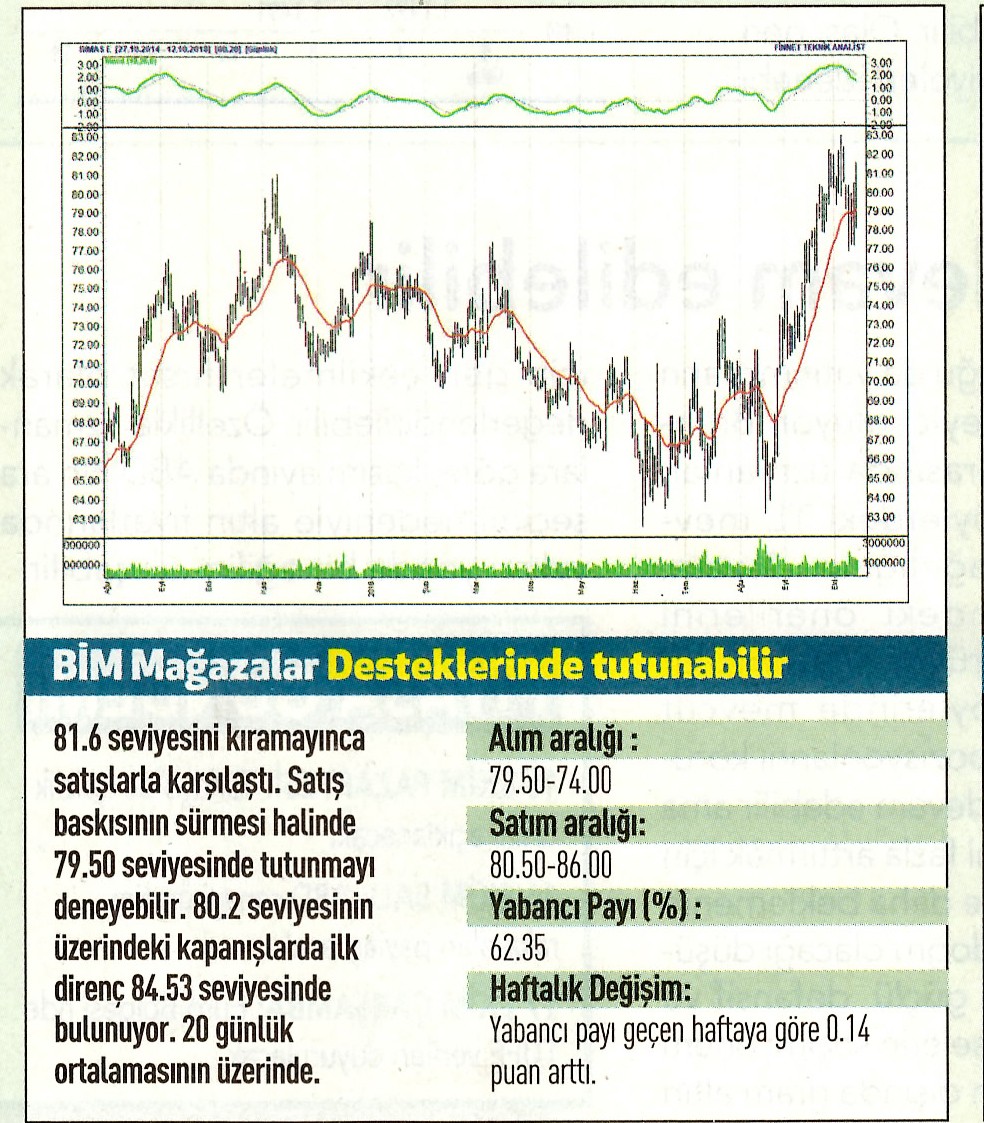 17 hisselik teknik analiz