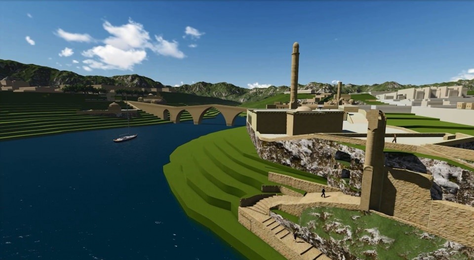 Hasankeyf ziyaretçilerini göl manzarasıyla ağırlayacak