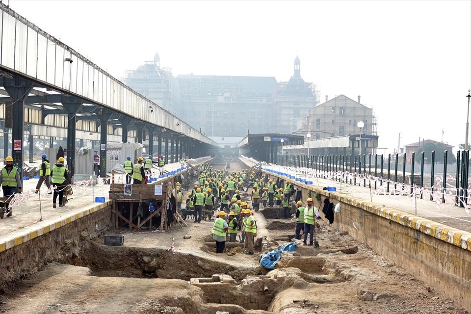 Haydarpaşa'da 1.000 yıllık iskelet bulundu