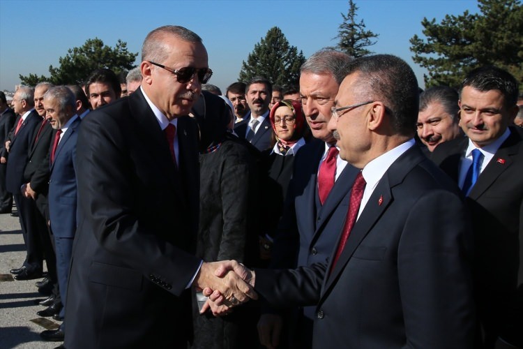 Devlet erkanı Anıtkabir'i ziyaret etti