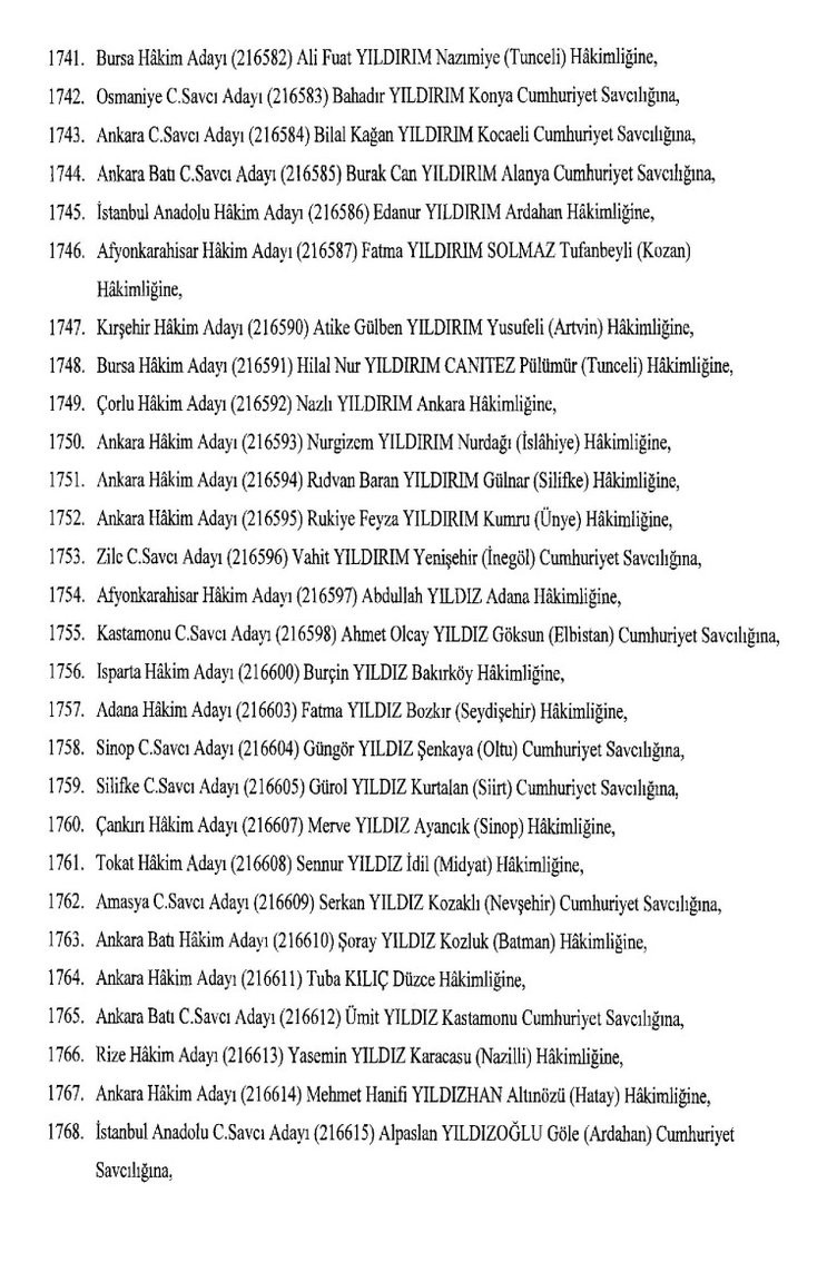 İşte atanan hakim ve savcılar!
