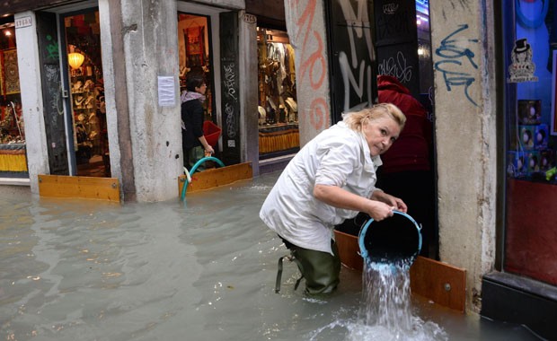 Venedik sular altında kaldı