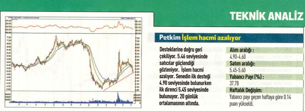 17 hisselik teknik analiz