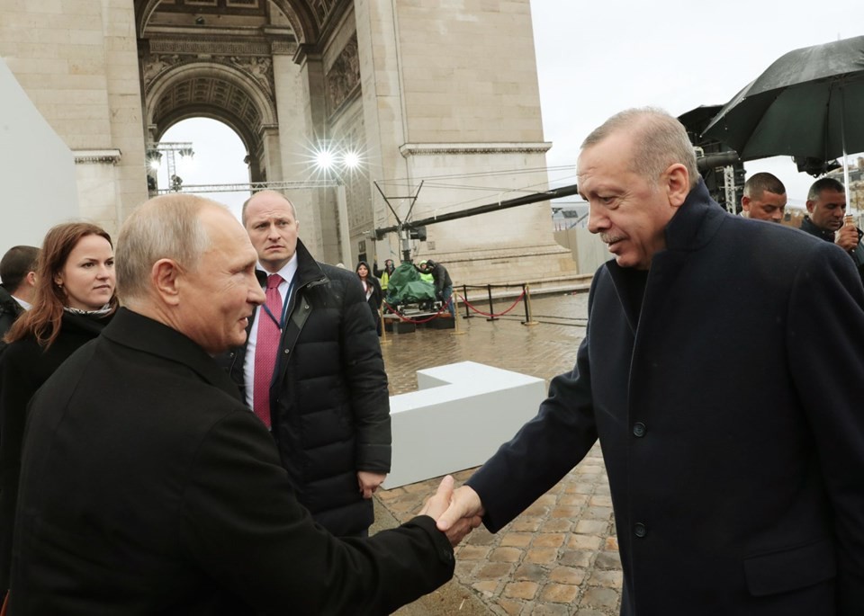 Cumhurbaşkanı Erdoğan ile Putin'den samimi sohbet