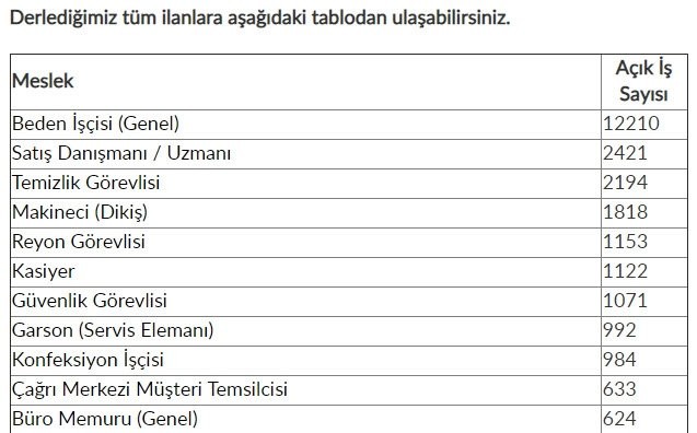 İŞKUR'dan 48 bin 385 kişiye iş müjdesi! 