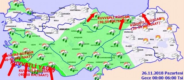 Meteoroloji İstanbul için saat verdi